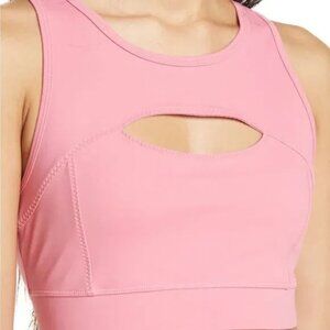 NWT Z by Zella Sweat To Swim UPF Sports Bra S Pink Chateau